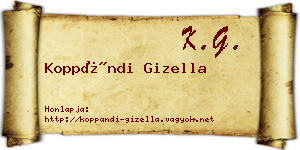 Koppándi Gizella névjegykártya